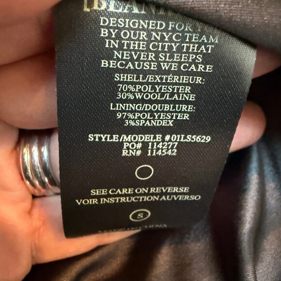 Blank NYC Outsider Plaid Felt Fleece Shaket Oversized Wool Cozy Jacket Small - Picture 5 of 5